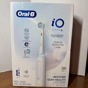 Oral-B iO Series 4 Rechargeable Toothbrush Gum & Sensitive Care (White) NEW